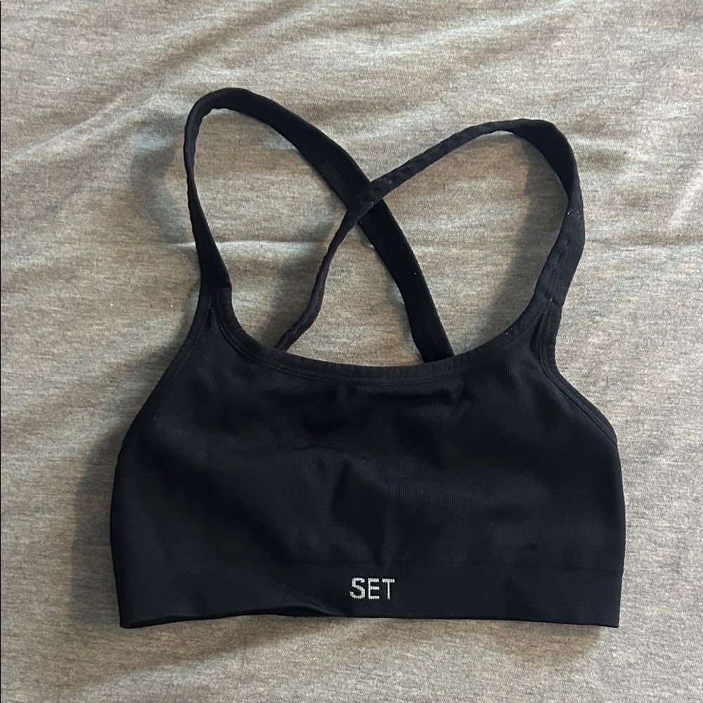 SET Active Black Sports Bra